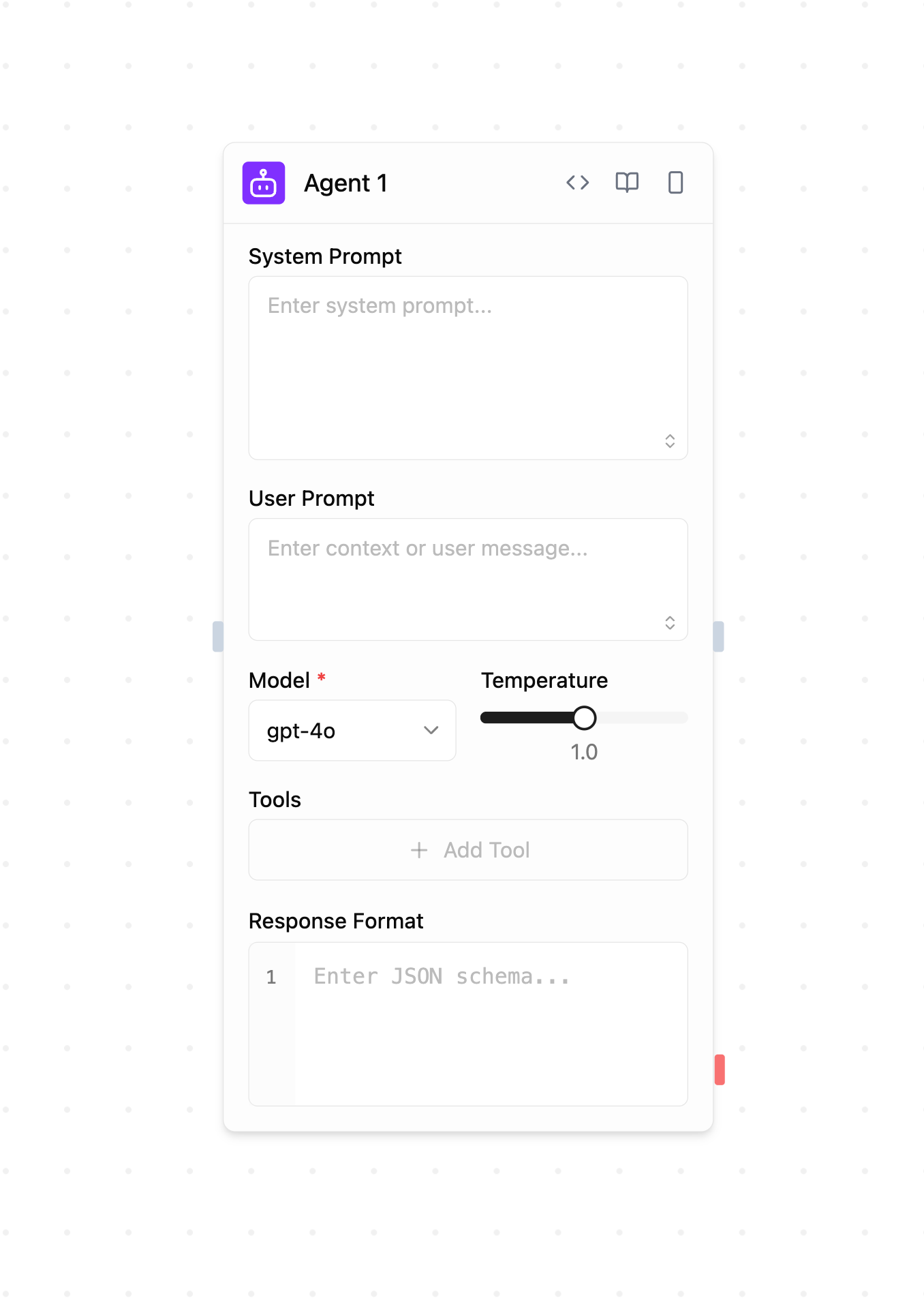 Agent Block Configuration