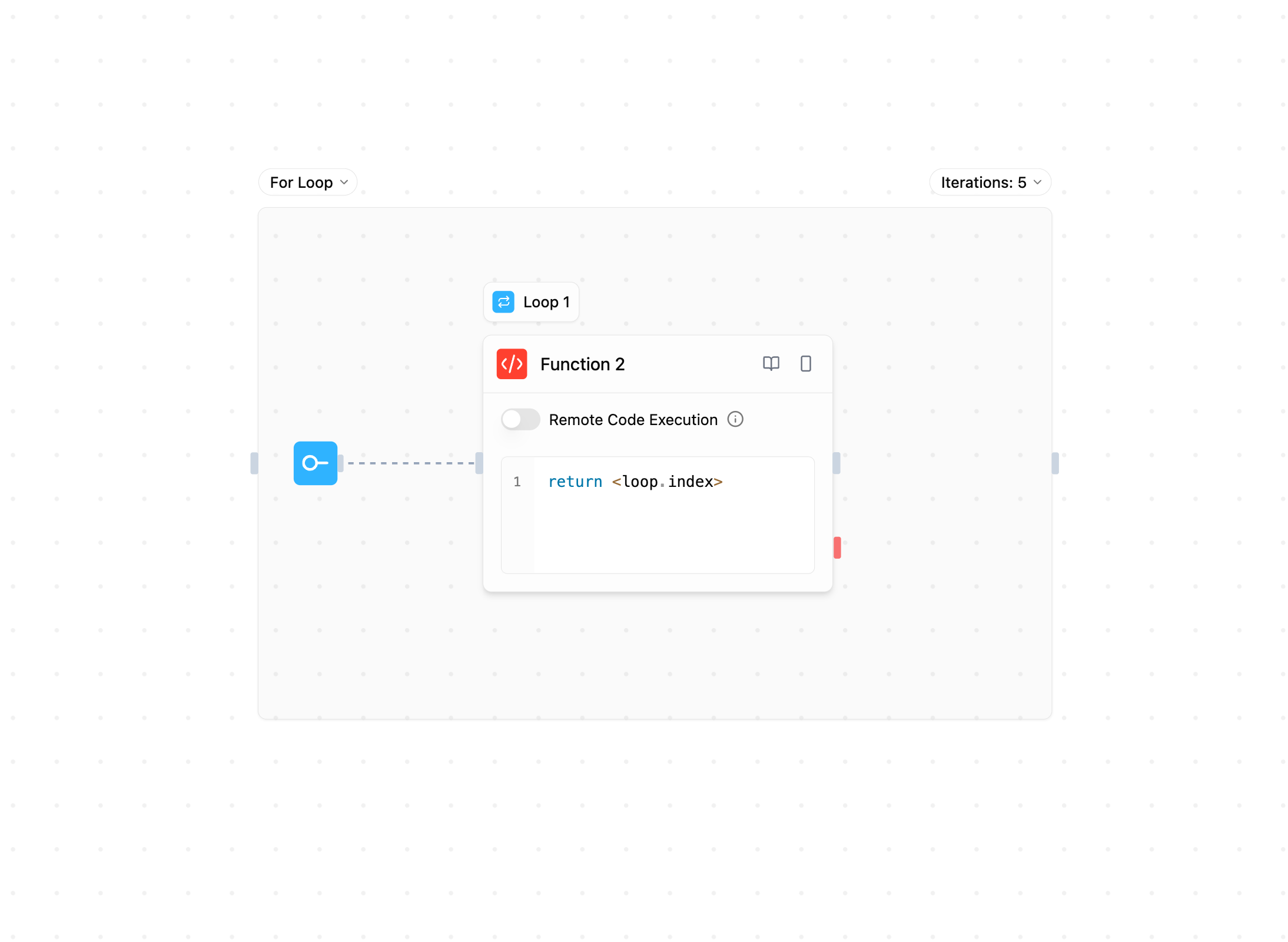 For Loop with iterations